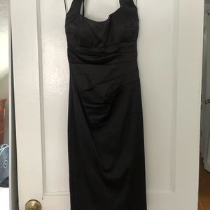 Cache dress - black satin